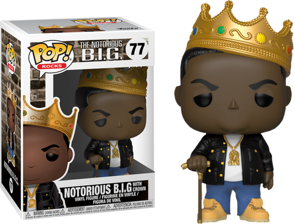 Funko Pop Rocks: Music - Notorious B.I.G. with Crown Collectible Figure